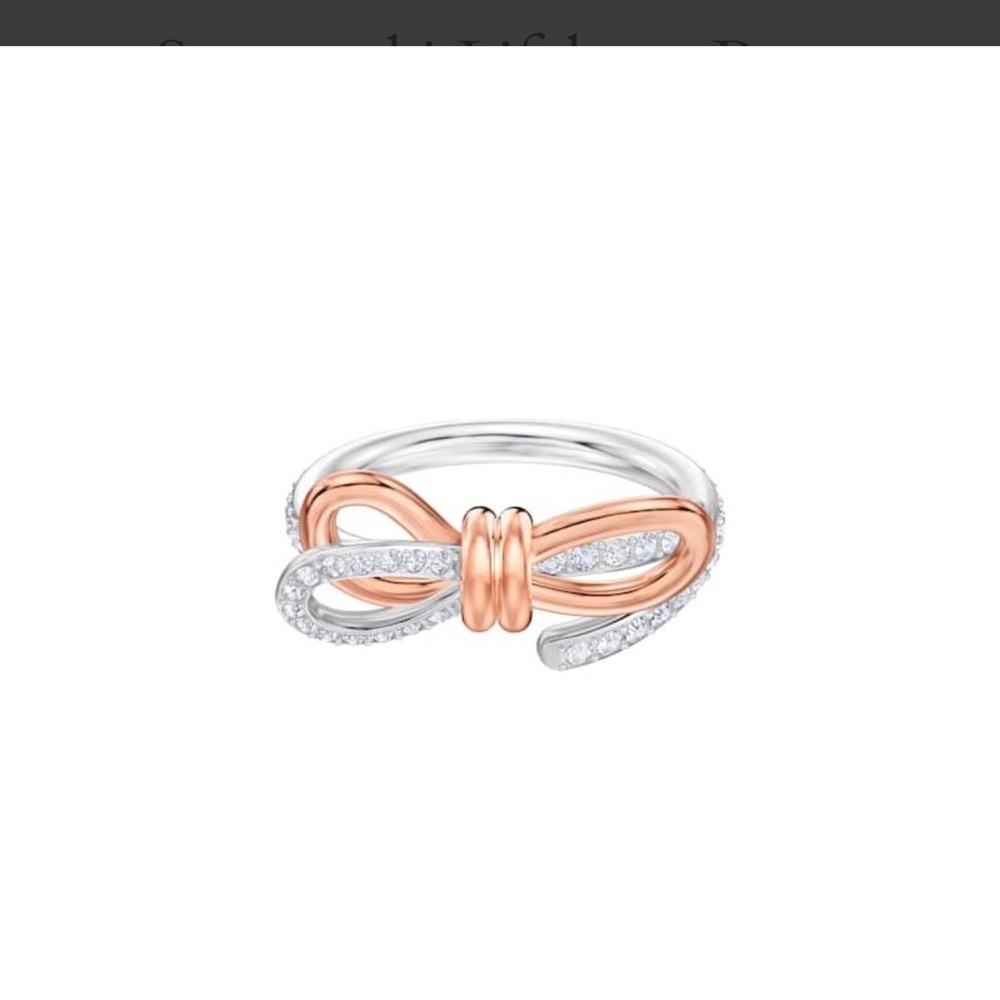Swarovski Lifelong Bow Ring NIB
